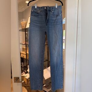 Madewell Straight-Leg Jeans in Medium Blue Wash